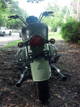 I found a military tail light and some bullet turn signals on ebay.  The tail light was 24v but I found some LED 12v bulbs that fit and work perfectly.