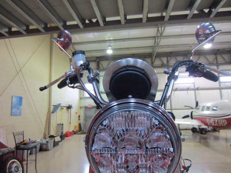 Front on view of Tach/Speedo