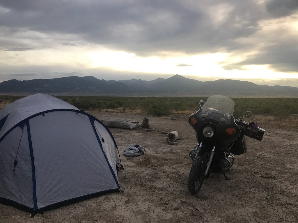 Gas station camping