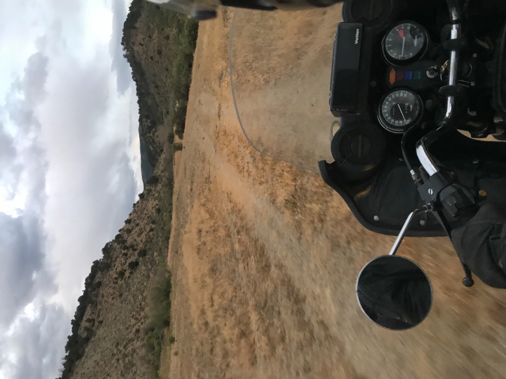 Treacherous road to the scary, dark, windy campsite