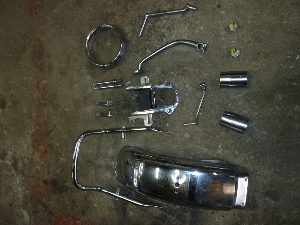 ALL CHROME PLATING PARTS READY FOR PLATERS