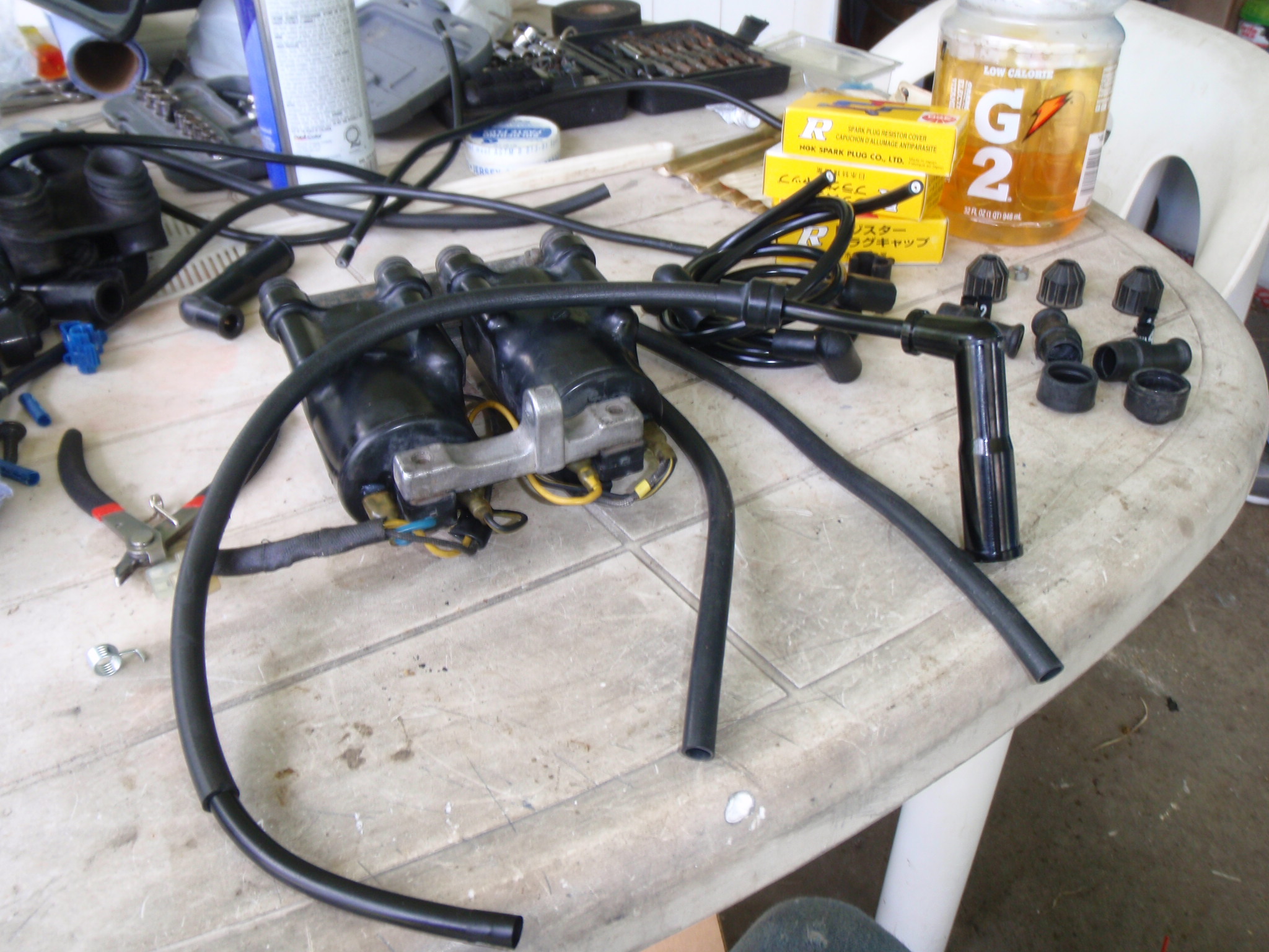 Making new spark plug wires, including new caps