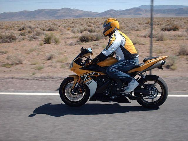Eddie On His Yamaha