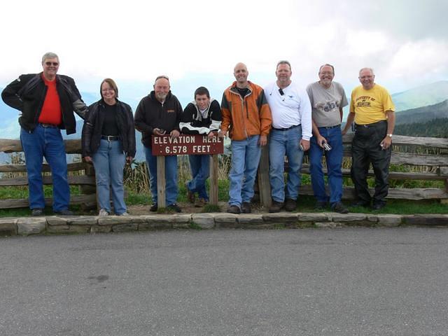 The Gang at Mt. Mitchell.