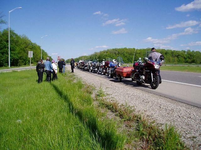 Waiting when Bear's bike broke down