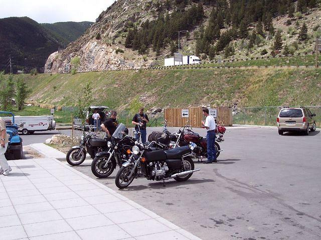 Stopped at Georgetown, Colo., on the way through the Rockies. This is where Adams Wing was overheating a little.