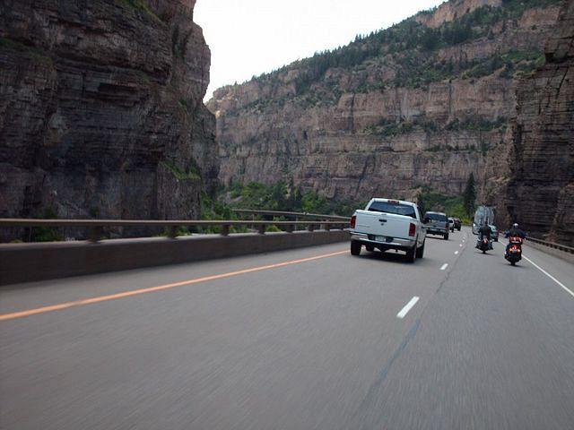 The Highway Is In Two Levels, An Upper One(West Bound) And A Lower One (East Bound)