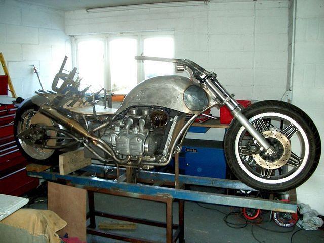 Discs were drilled, a headlight and fenders sourced from ebay forward controls fabricated ...