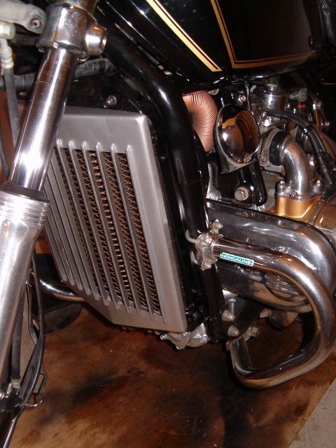 Copper radiator screen with aluminum grill