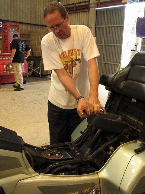 Me working at the British Treffen 2005