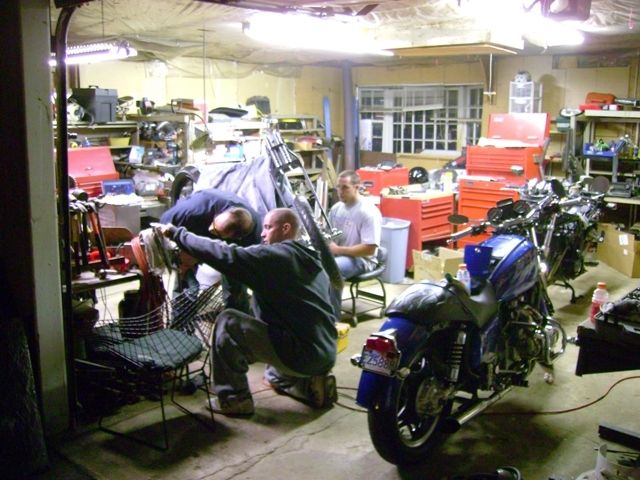 Winch, Aliberti and Ed mocking kickstand.