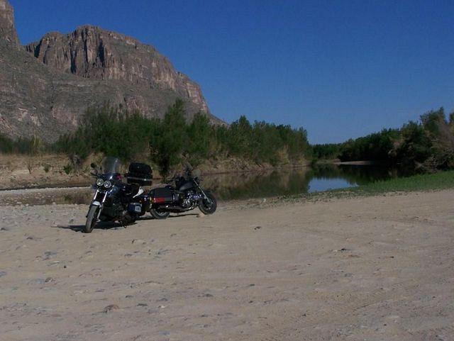 By the Rio Grande looking into Mexico