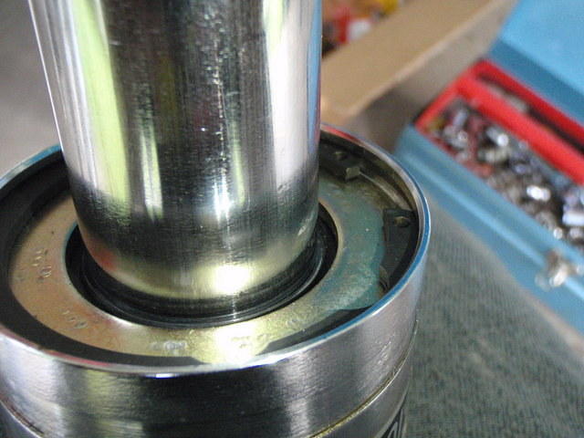 Circlip installed