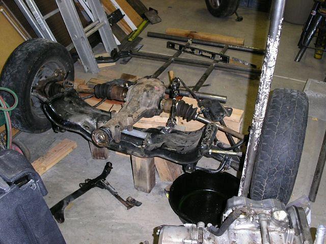 Subaru subframe with rear diff mounted