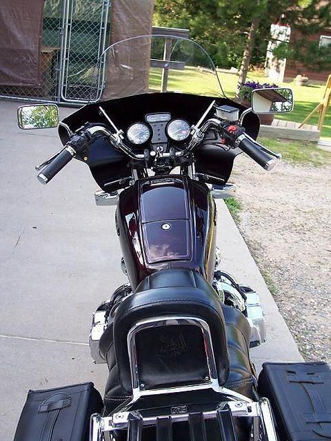From the drivers seat.  Windshield blacked out on the inside.