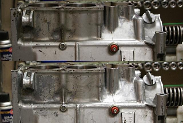 mould marks before & after