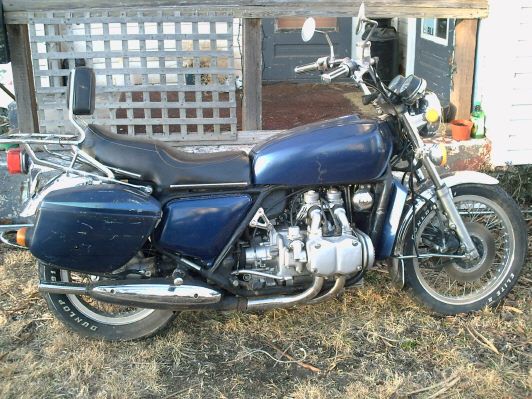 '77 this bike was totaled when bought, just got it up on the road