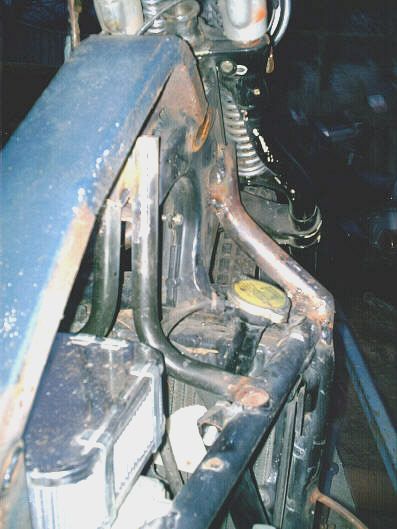 frame mod to let the narrow top end of the springer room to turn