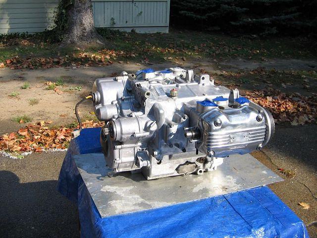Engine after stripping and washing
