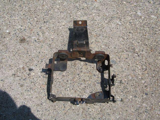 Battery box prior to sand blasting
