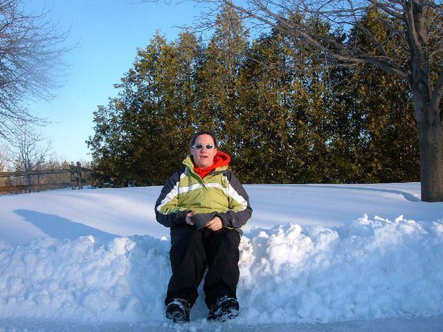 Me playing in the snow!!!