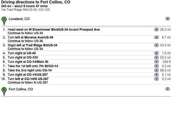 Colorado Run Mileage