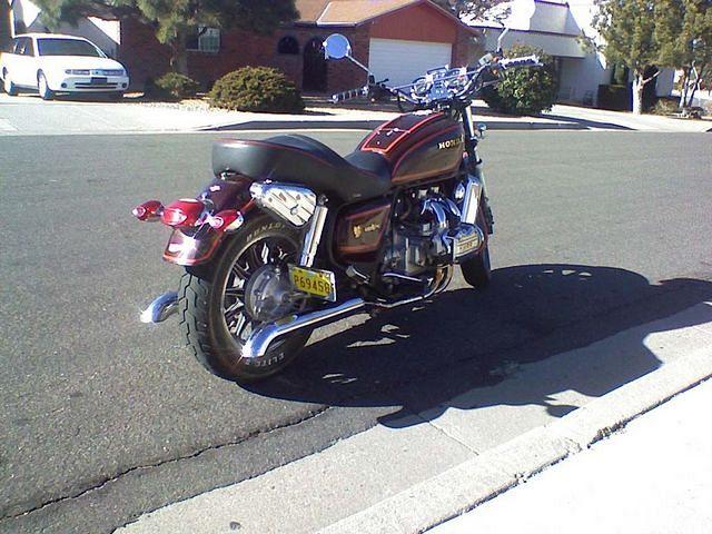 rear view - Indian Aurora tail light/turn signals and HD pistol -er- tool box