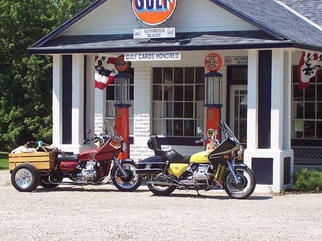 A REALLY COOL old Gulf station in Ohio.