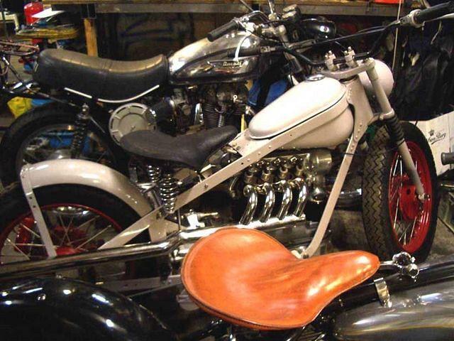 A reworked Nimbus, a Danish 750cc shaft-driven bike. A fantastic bike!