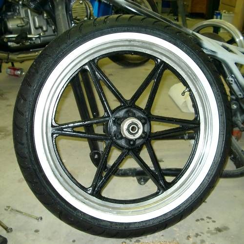 Avon 19 wide white wall tire