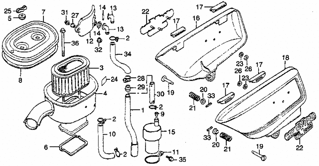 2452 AIR CLEANER @ SIDE COVER