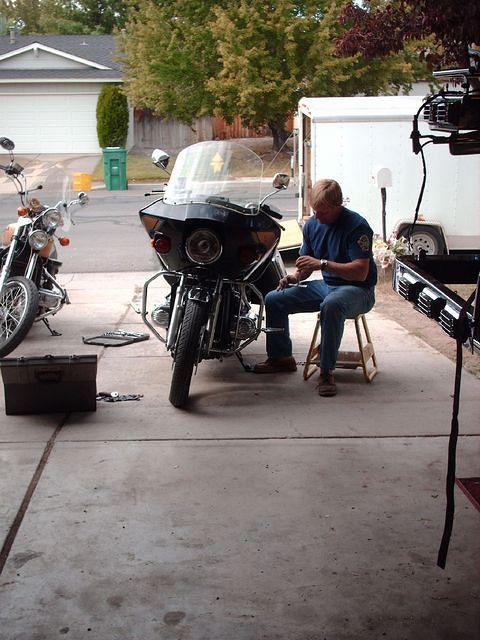 Mark S. Starting To Pull Bike Apart, Removal Of The Front Farring