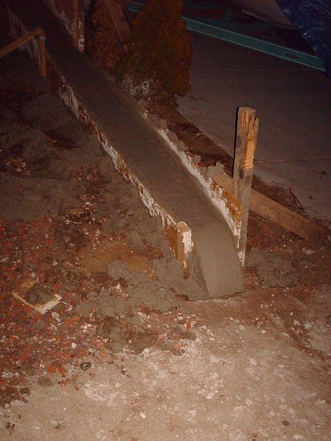 Stem Wall Just Poured