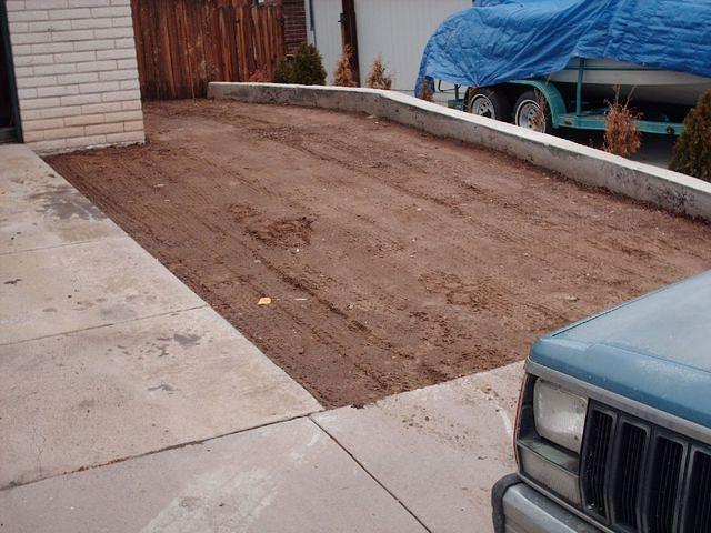 Used The Jeep To Tamp The Driveway