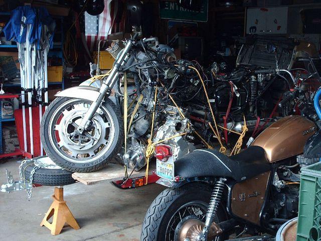 Trailer Loaded With 1988 GL1500