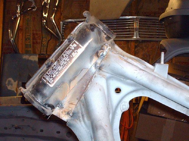 Frame Space Left Side, New Wedge Tacked In