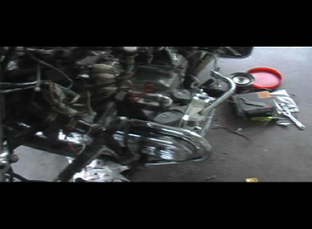 Bad picture showing the timing belt covers