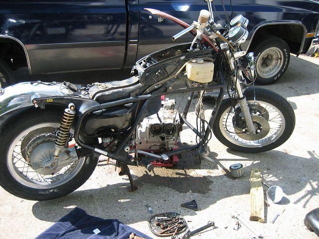 The begining, the bike was rotting away in my buddies parents barn lot
