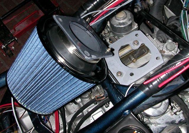 air filter showing adapters