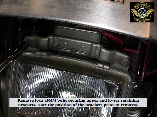 6 Headlight Upper Bracket Removal an