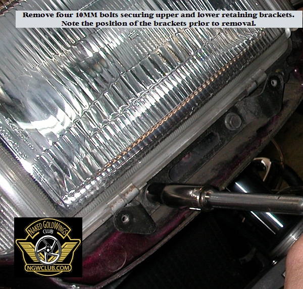 6a Headlight Lower Bracket Removal an