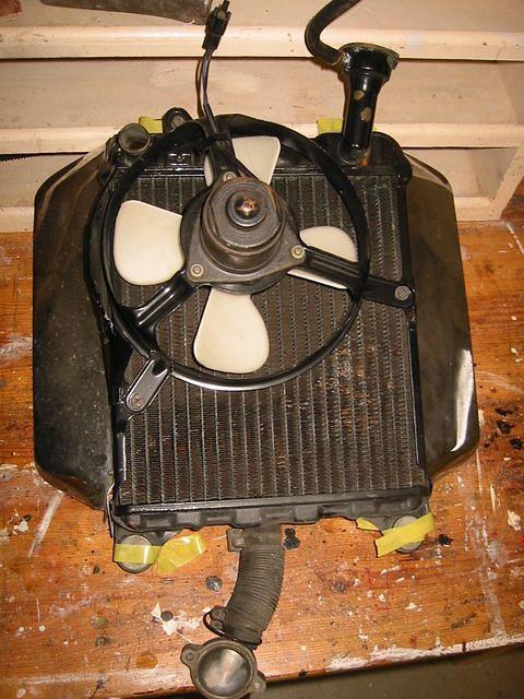 Radiator with fan housing