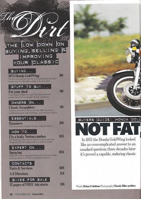 1 Classic Bike November 2007 pg 90