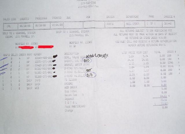 Service Honda Order