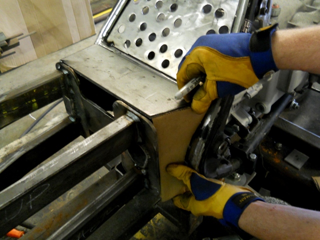 CHRIS BUILDING CARDBOARD CUTOUTS FOR METAL PRESS TO STAMP OUT