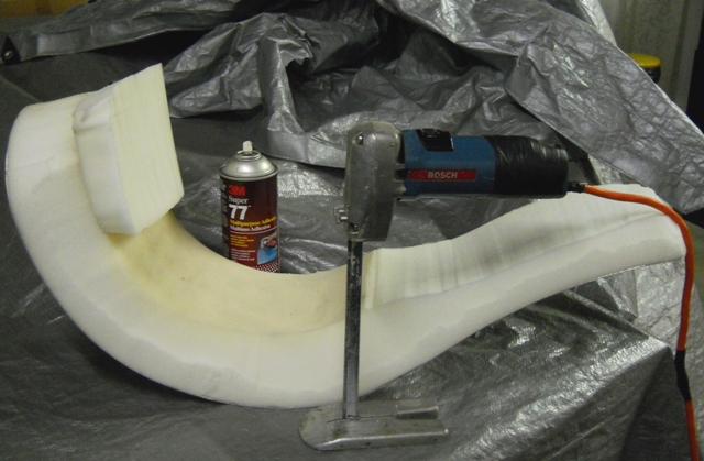 FOAM CUT AND GLUED