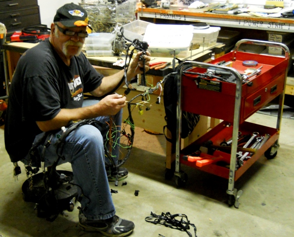 Going with late model GSXR throttle and wiring harness cut outs for the bike-has built in PMC teather kill switch as well