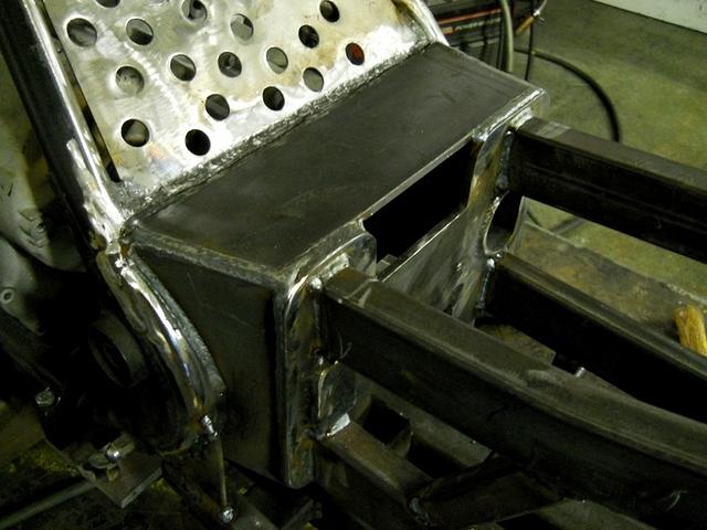THE ONLY THING THIS SWINGARM BRACE IS LACKING IS A CANNON BARREL OUT THE TURRENT WINDOW