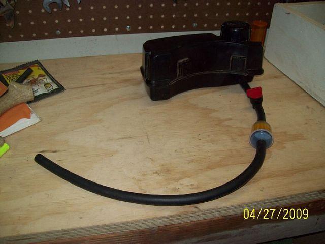 Lawnmower test fuel tank