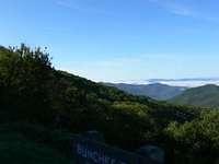 "Bunches Bald Overlook, Elev. 4925," from left ...